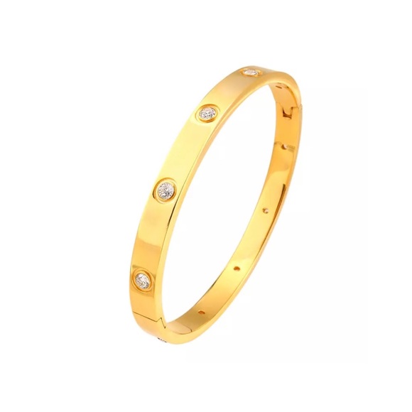 Stainless Steel Gold Bracelet - Picture 2 of 2